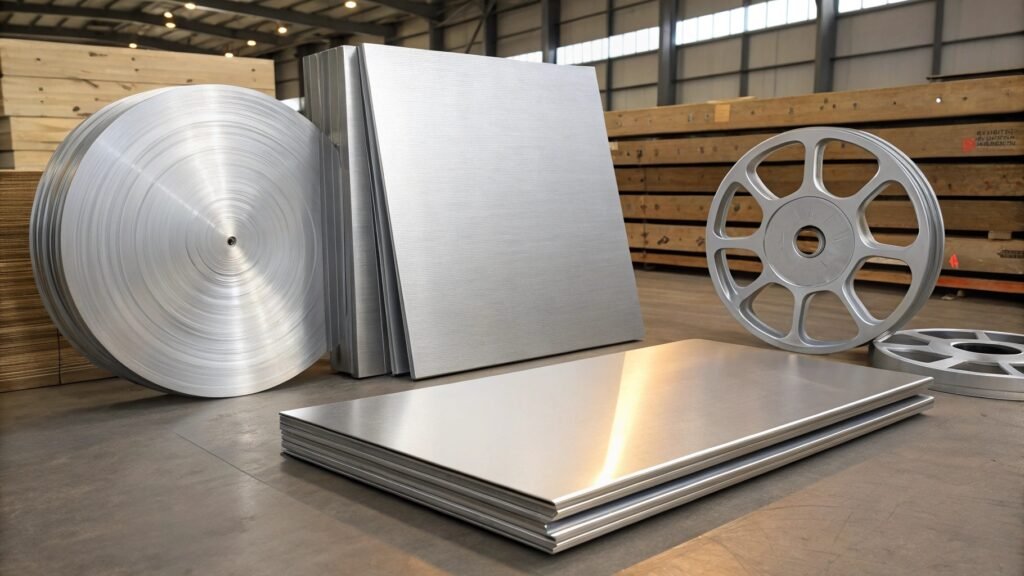 A graph or chart showing tensile strength comparisons of different aluminum plate alloys